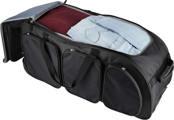 30 in. Multi-Pocket Rolling Duffel with Blade Wheels and Telescopic Handle - Image 2