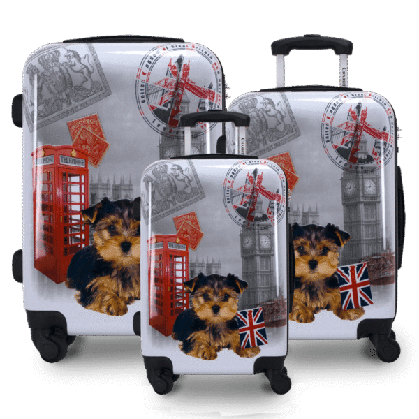 CHD-23 UK 3-Piece Hardside Luggage Set